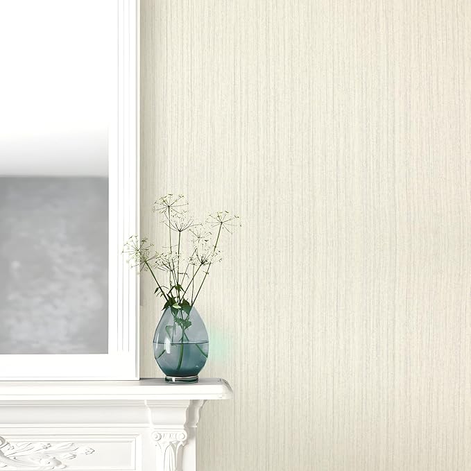 Grasscloth Peel and Stick Wallpaper Modern 15.7in x 118.1in Textured Linen
