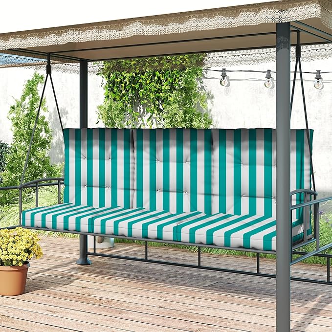 Outdoor Chair Cushion, High Back Soft Seat Pad, Indoor Outside Use,