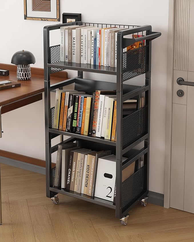 UMDONX Book Cart Heavy Duty Double-Sided