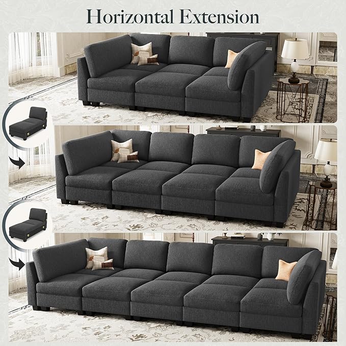 Belffin 86.2" Sectional Sleeper Sofa Bed
