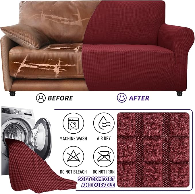 ZNSAYOTX Stretch Oversized Couch Cover Universal Sofa Covers