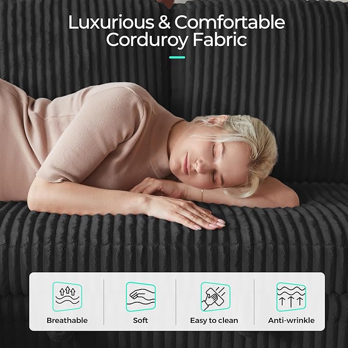 LINSY HOME Sectional Sleeper Sofa
