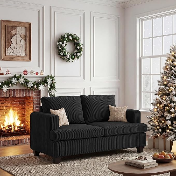 Apicizon 63" Loveseat Sofa Couch, Cloud Couch Lounge Sofa