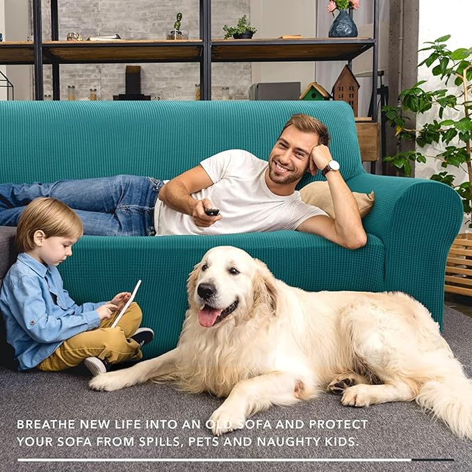 ZNSAYOTX Super Stretch Couch Cover Love Seat Sofa Covers