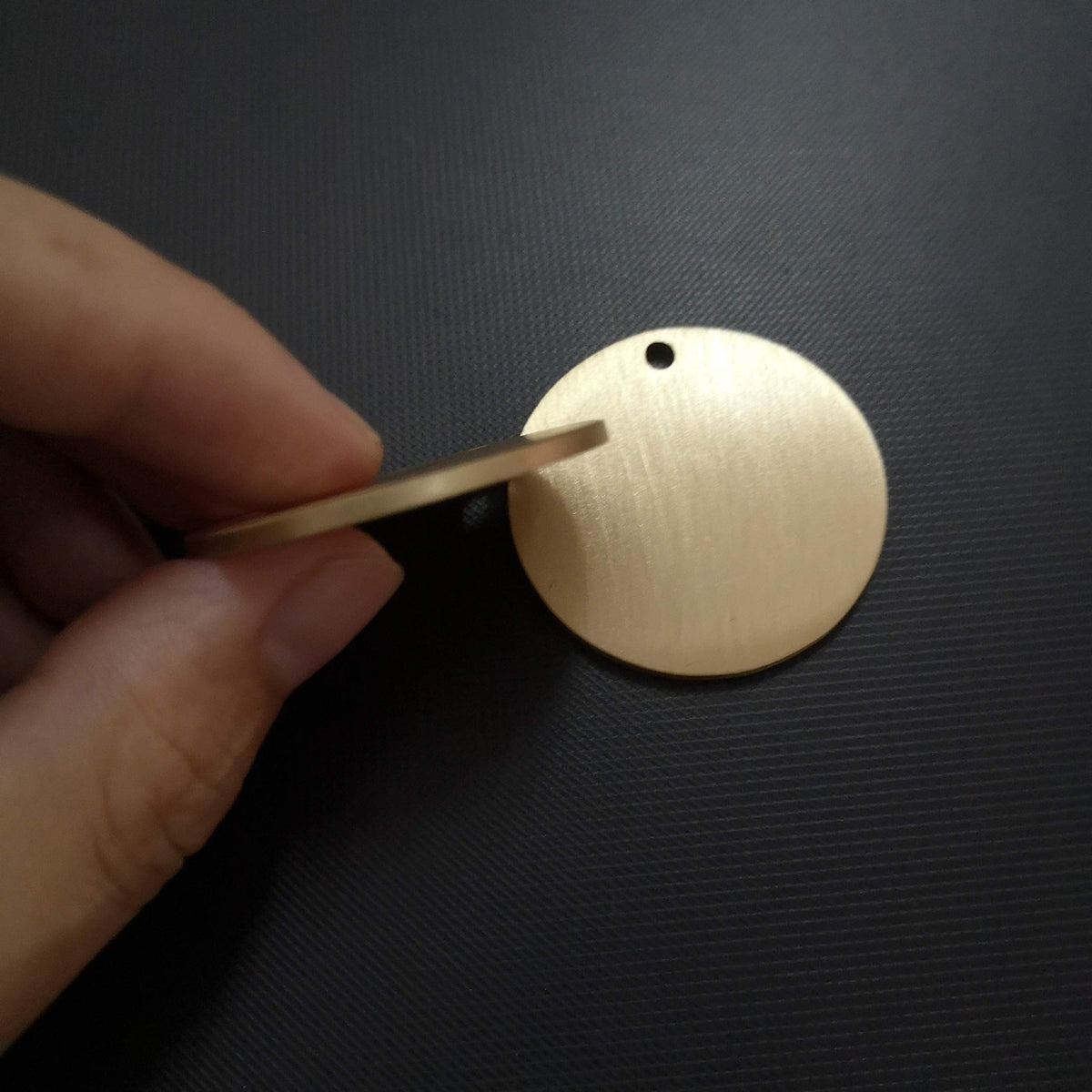 Numbered Brass Tags with Key Rings (1-10)