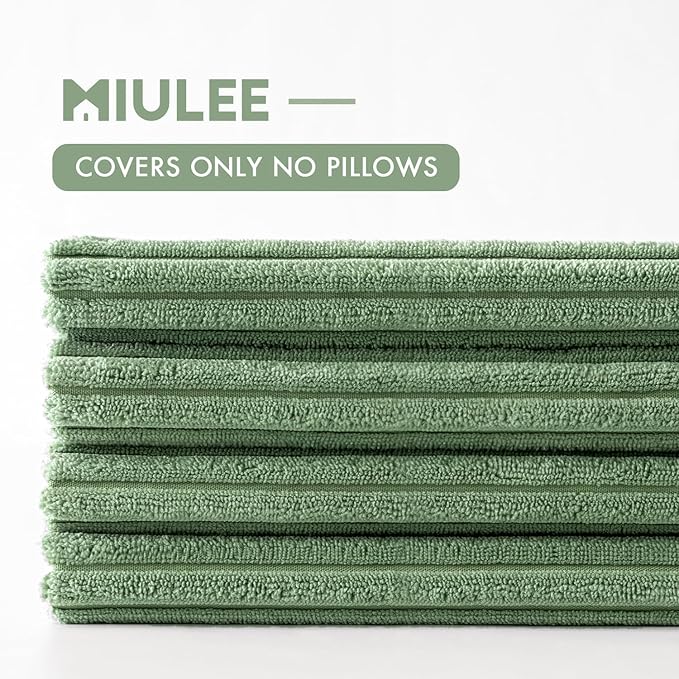 MIULEE Boho Farmhouse Throw Pillow Covers 18x18 Inch Set of 4 Mordern Nordic