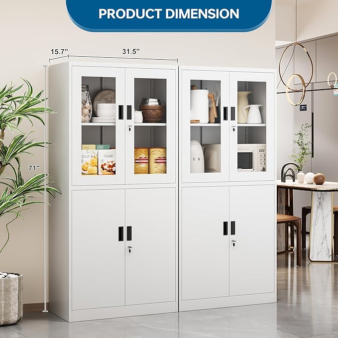 PEUKC Display Storage Cabinet