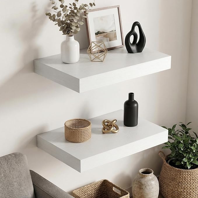 Dreamland White Floating Shelves