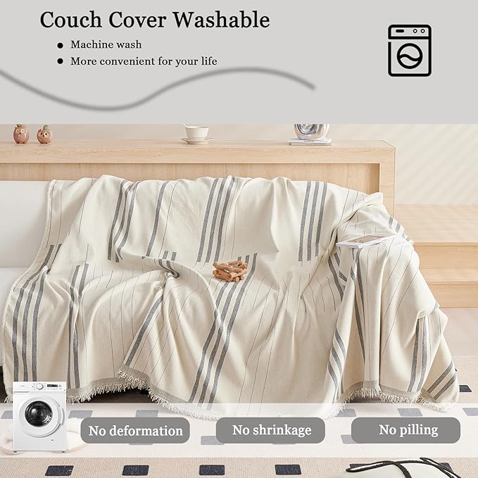DREAMINGO Couch Cover Reversible Chenille Loveseat Sofa Covers