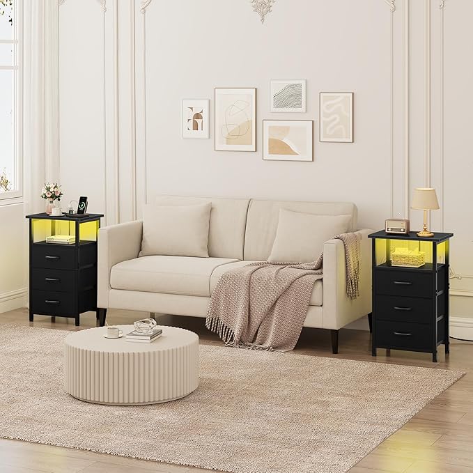 Vagusicc Night Stand Set 2