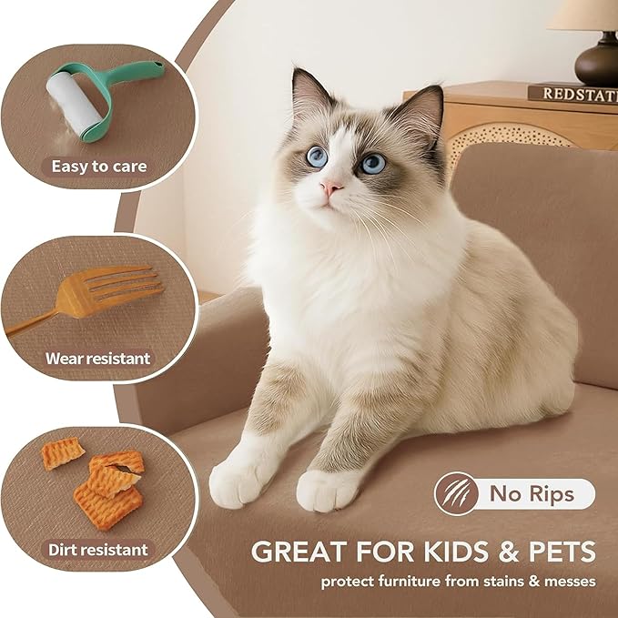 Armchair Couch Cover for Dogs 1 Cushion, Washable Recliner Covers Sofa Protector