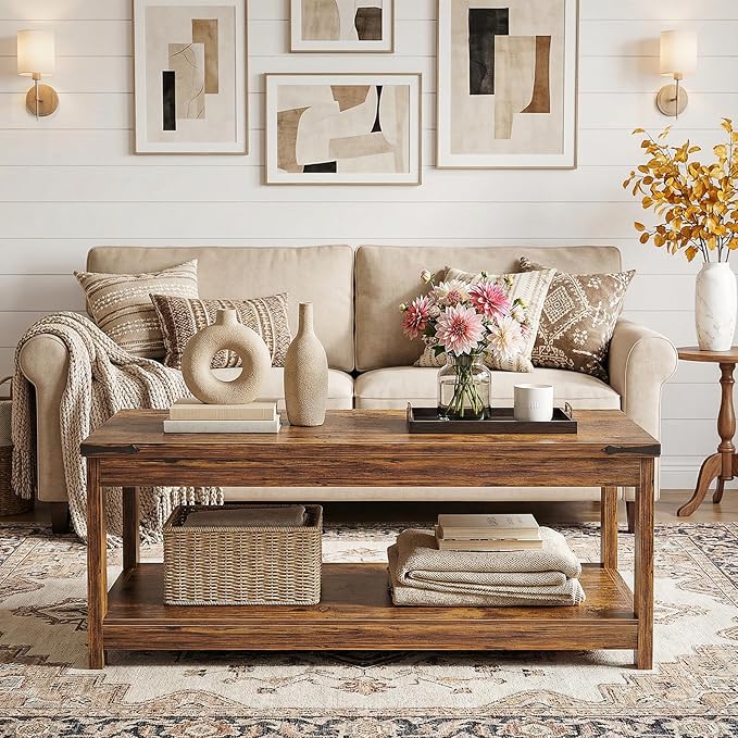Homieasy 43.3” Rectangular Coffee Table