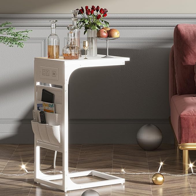 TUTOTAK C Shaped End Table