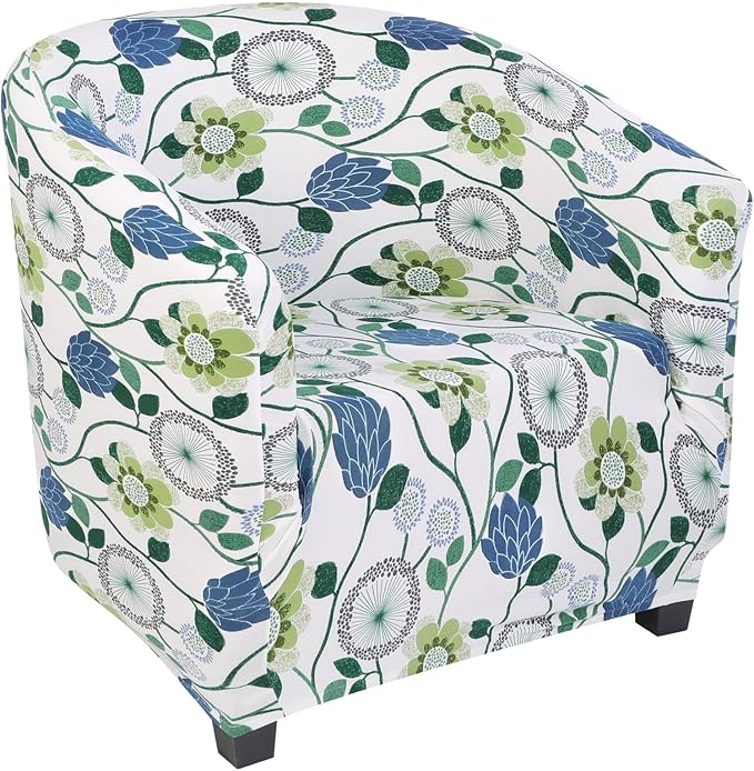 SearchI Club Chair Slipcover Stretch Barrel Chair Covers Printed Tub Chair