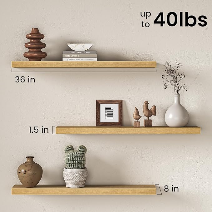 Fun Memories 36Inch Floating Shelves