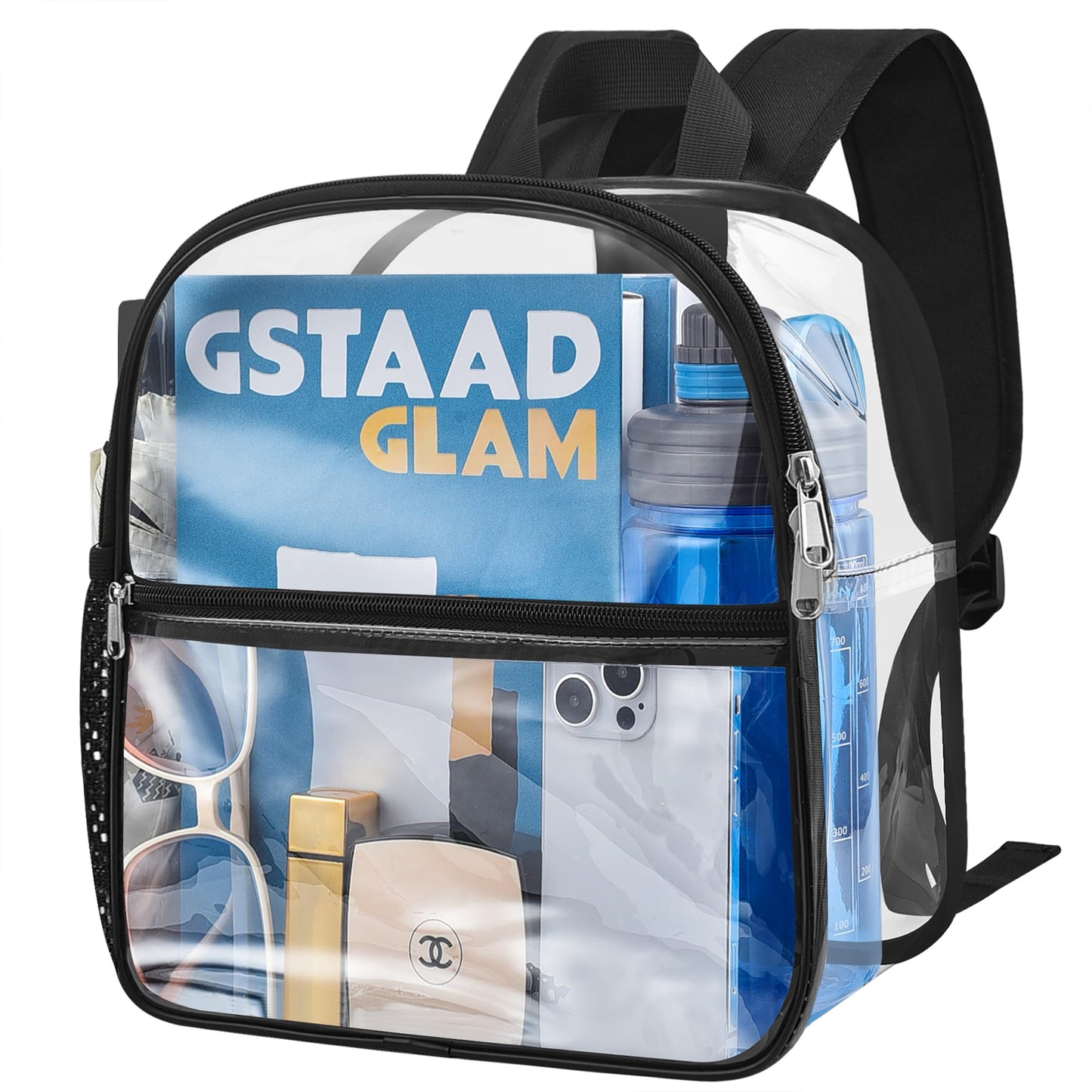 Oraben Clear Backpack for Stadium Events Clear Bag Large Stadium Backpack Waterproof 12x6x12 for Women Men Adult Concert Sport Work