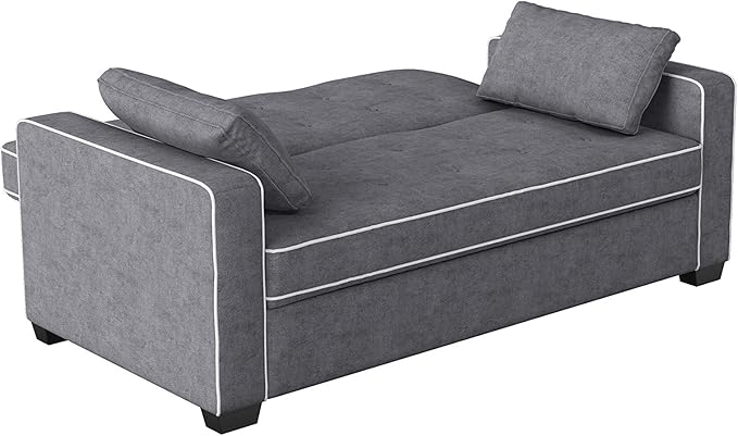 Serta Ainsley 66.5" Convertible Sleeper Loveseat, Full Size, Dreamcoil Comfort
