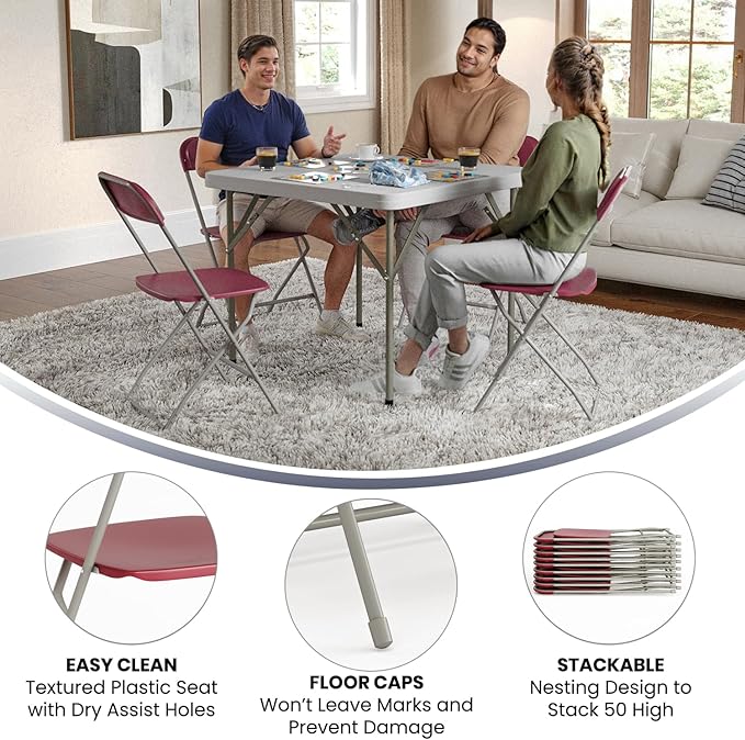 Flash Furniture Hercules Series Plastic Folding Chair