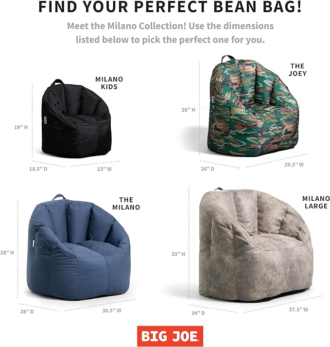 Big Joe Milano Large Bean Bag Chair