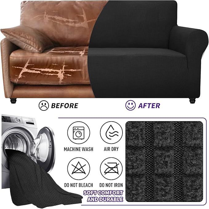 ZNSAYOTX Stretch Oversized Couch Cover Universal Sofa Covers