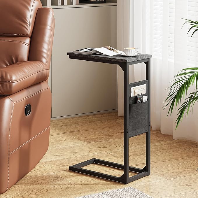 TUTOTAK C Shaped End Table, Side Table