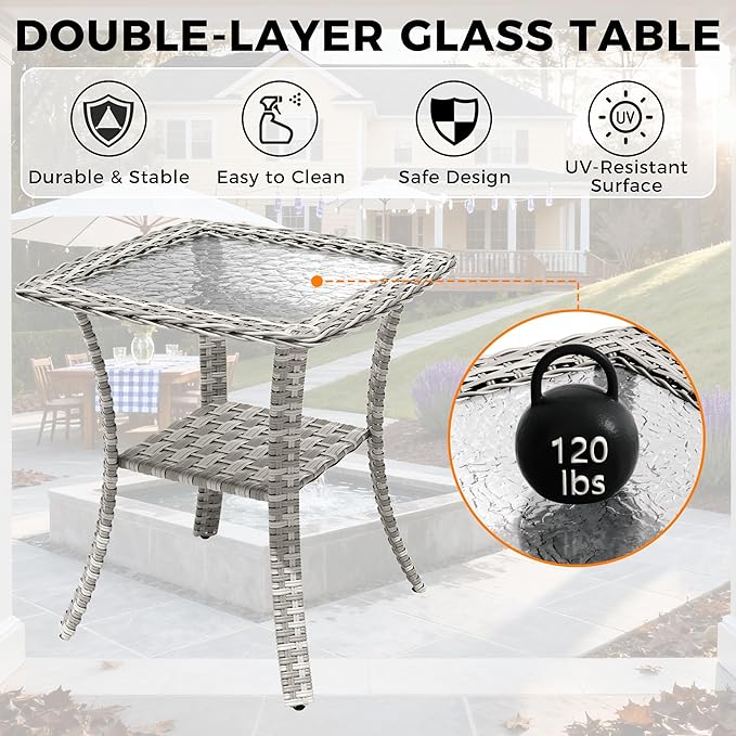 8-Seat Modern Patio Furniture Set