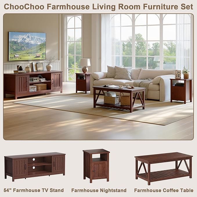 ChooChoo 54" Farmhouse TV Stand