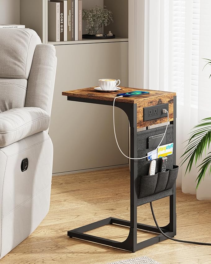 TUTOTAK C Shaped End Table