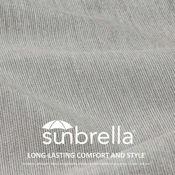 Unimatta Sunbrella Outdoor High Back Chair Cushion Seat Pads, 44 x 21 Inch