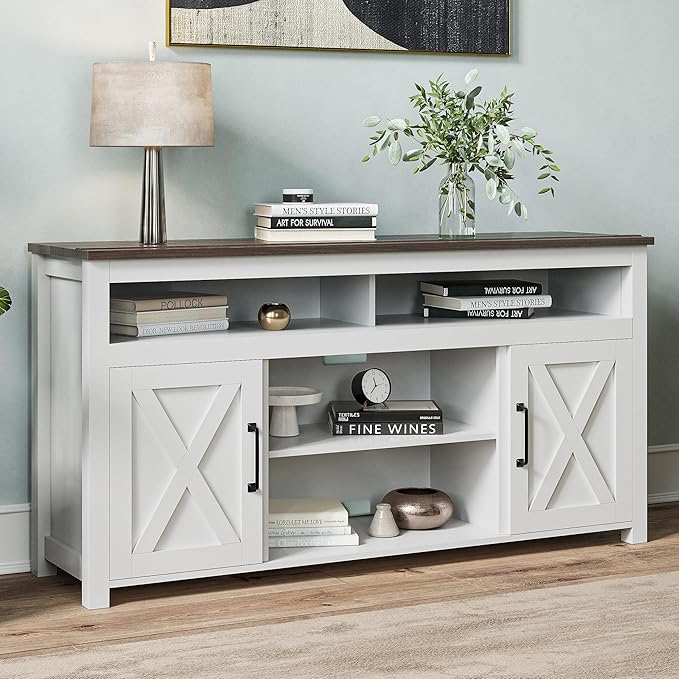 BELLEZE 58 Inch TV Stand, Contemporary Entertainment Center