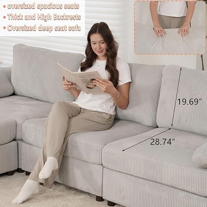 EASE MOOSE Oversized Modular Sectional Sofa