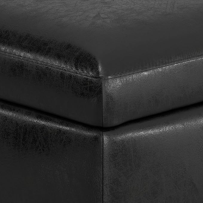 SIMPLIHOME Owen Small Rectangular Storage Ottoman
