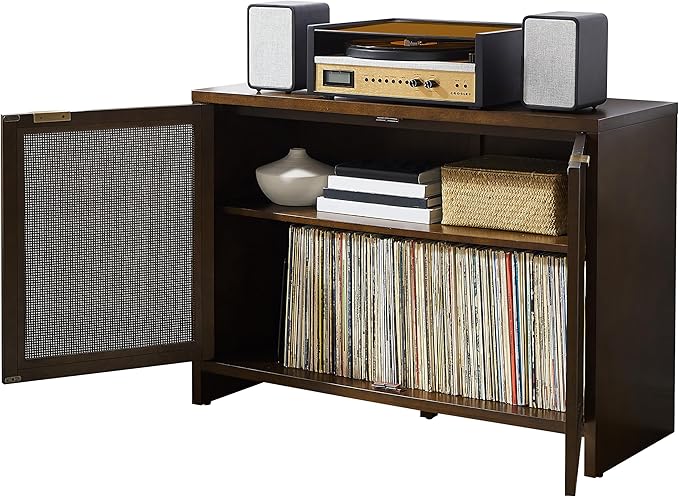 Crosley Furniture Kenji Media Console, Record Player Stand