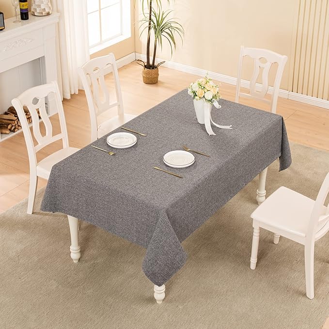 BALCONY & FALCON Small Square Tablecloth Washable Wrinkle Resistant and Water