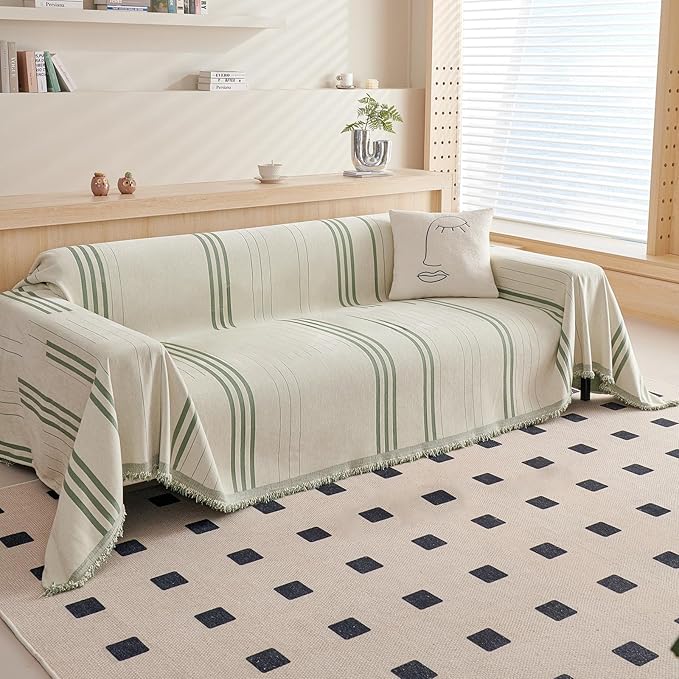 DREAMINGO Couch Cover Reversible Chenille Loveseat Sofa Covers