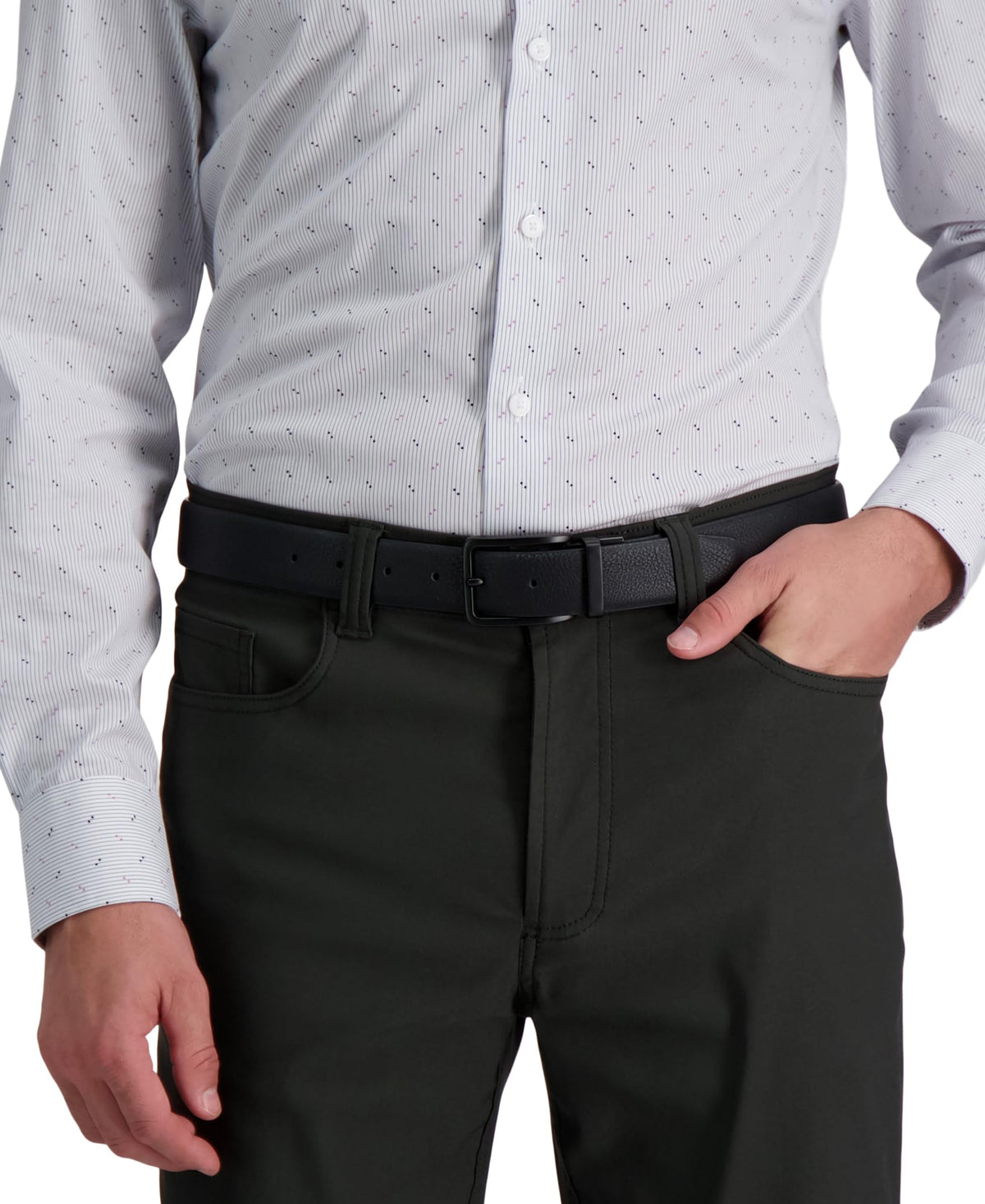 Kenneth Cole Men's (Single Reversible Belt), Black/Brown Pebble, Large (38-40)
