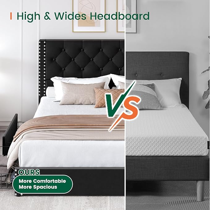 LARMACE Full Size Bed Frame