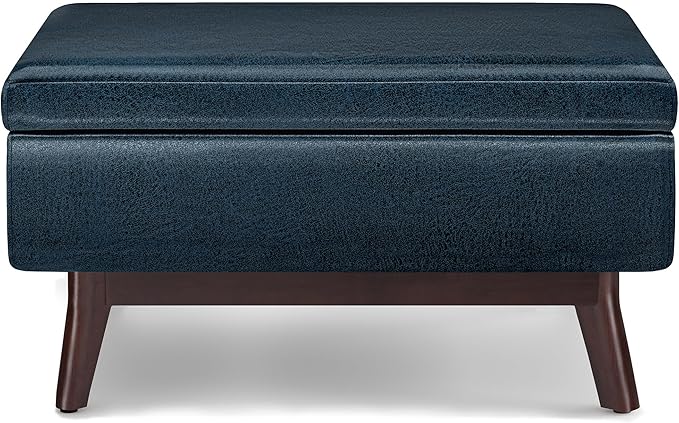 SIMPLIHOME Owen Coffee Table Storage Ottoman