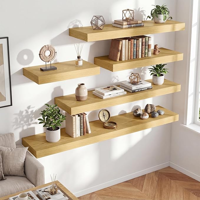 FLYJOE 48 Inch Long Floating Shelves