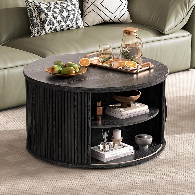 JOINICE 31.5" Round Lift Top Coffee Table