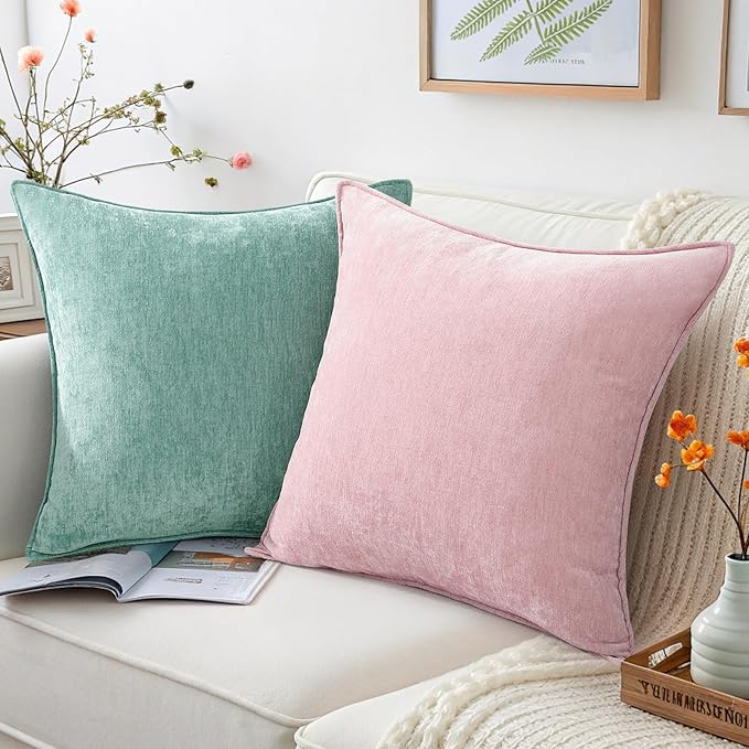 decorUhome Summer Couch Throw Pillow Covers 12x20 Set of 2, Decorative Soft