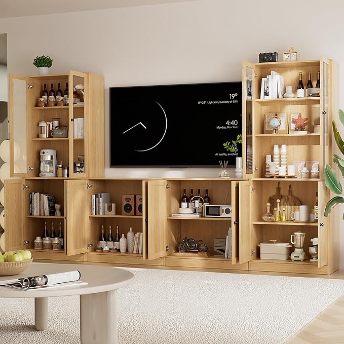 TUSY 71" TV Stand Storage Set