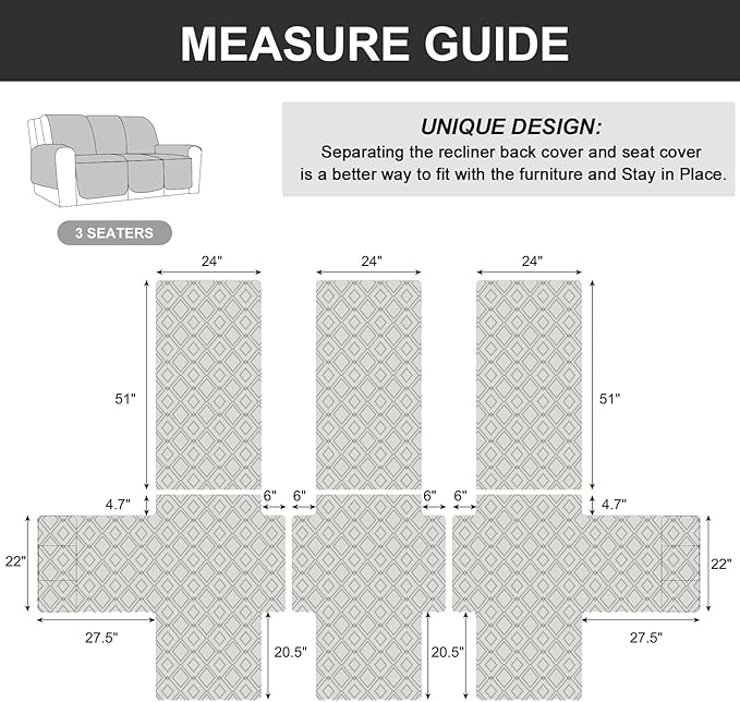 Genina Waterproof Recliner Cover