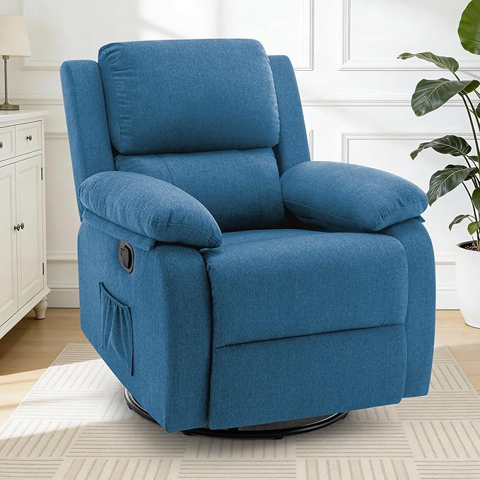 Korser Recliner Chair, 360 Swivel Rocker Chair