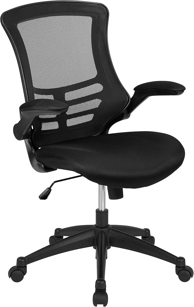 Flash Furniture Set of 4 Mid-Back Swivel Ergonomic Task Office Chairs