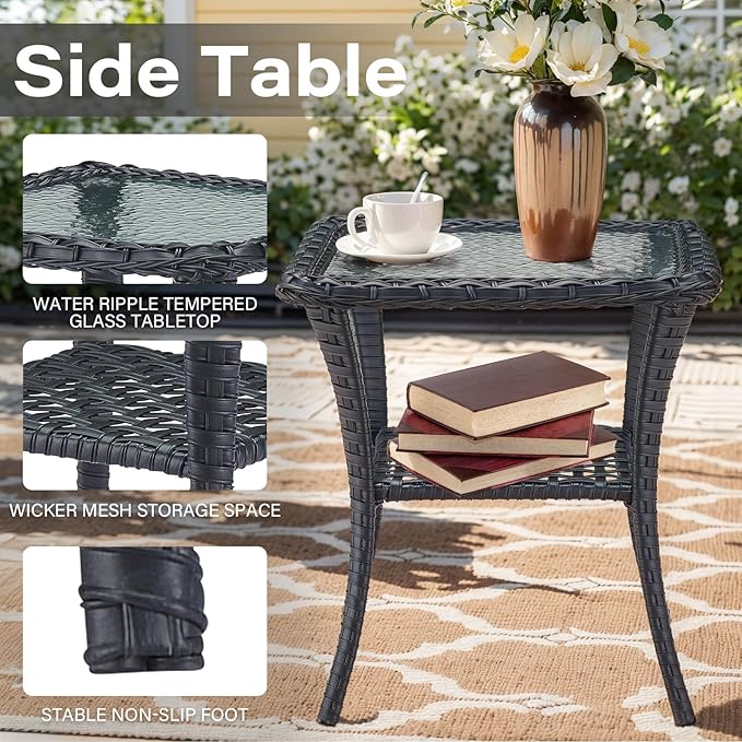 Belord 6 Pieces Wicker Patio Furniture Set