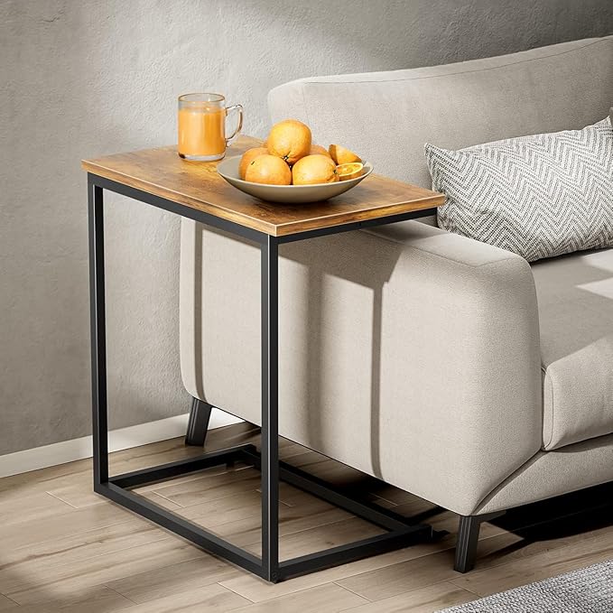 Pipishell C Shaped End Table Set of 2, Side Table