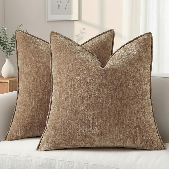 decorUhome Summer Couch Throw Pillow Covers 18x18 Set of 2, Decorative Soft