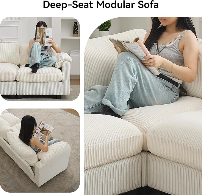 114'' U-Shaped Sectional Couch