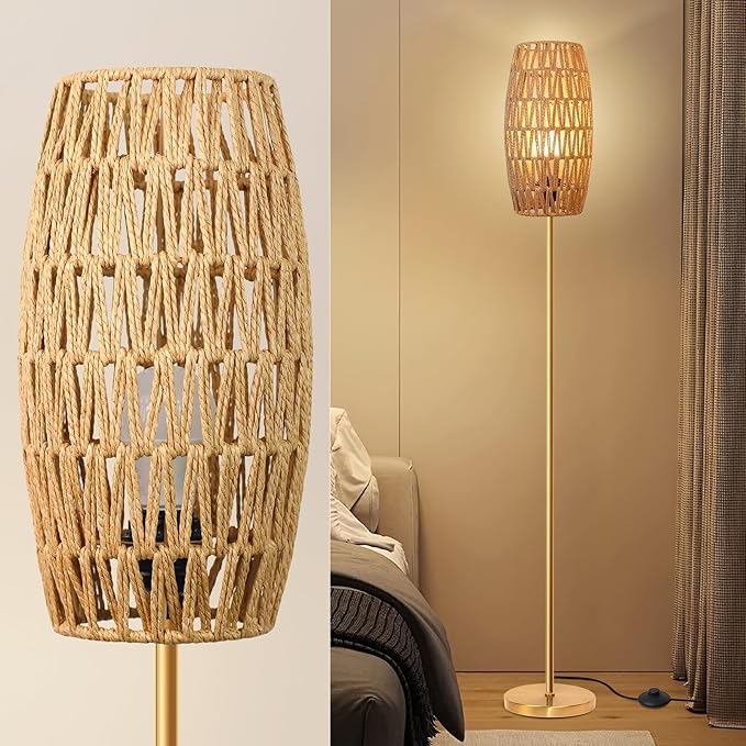 Ruiever Floor Lamp for Living Room, Farmhouse Floor lamp, Modern Standing lamp